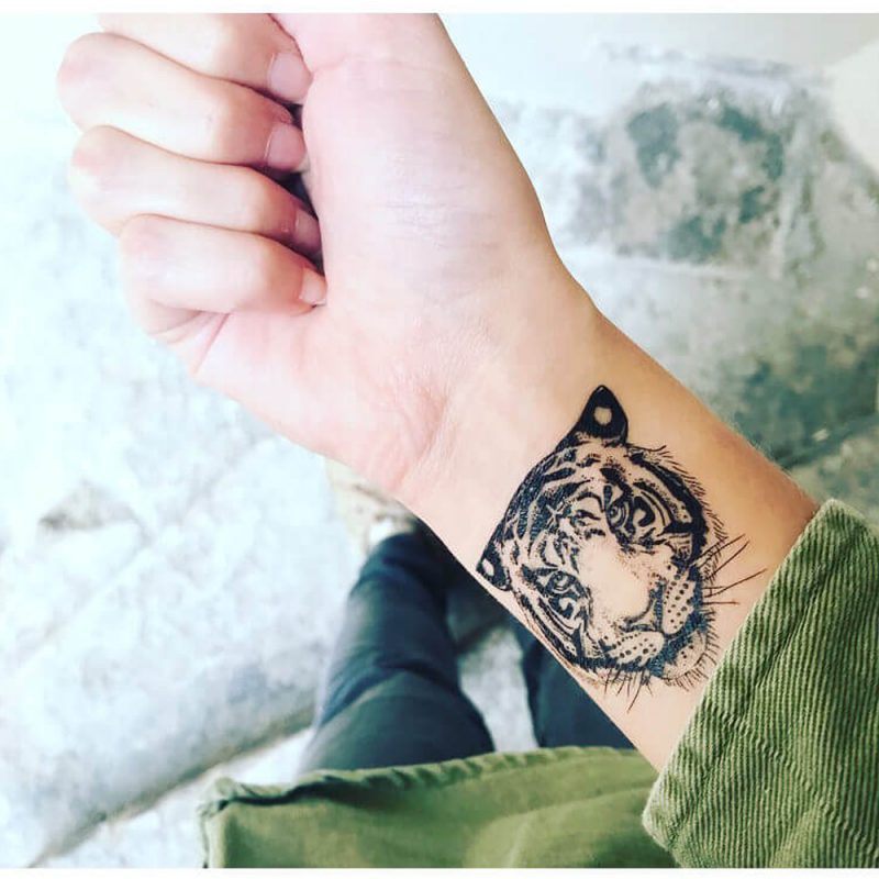 Tattoo Lovely Sioou Revelez Votre Cote Sauvage Avec Ce Tatouage Tigre Par Marie Claire Stump Br04